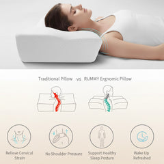 RUMMY Premium Memory Foam Pillow for Perfect Sleep Support